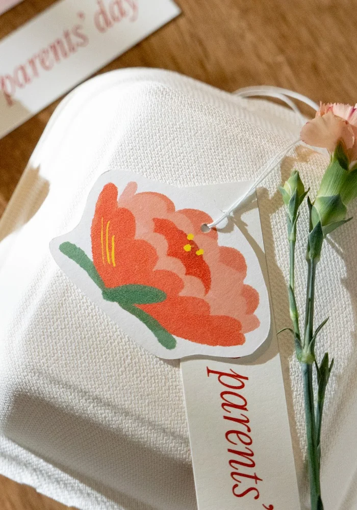 세이유어네임 어버이날 빈티지 카네이션 스티커